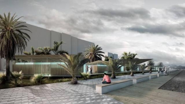 Recreación de la remodelación del paseo de la playa de San Juan de Alicante, actualmente en ejecución.