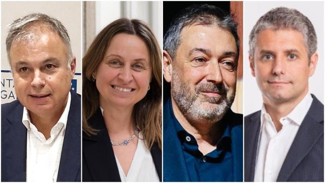 Heriberto García Porto, María Paz Sangiao, Luciano Alfaya y Diego Freire Coloma