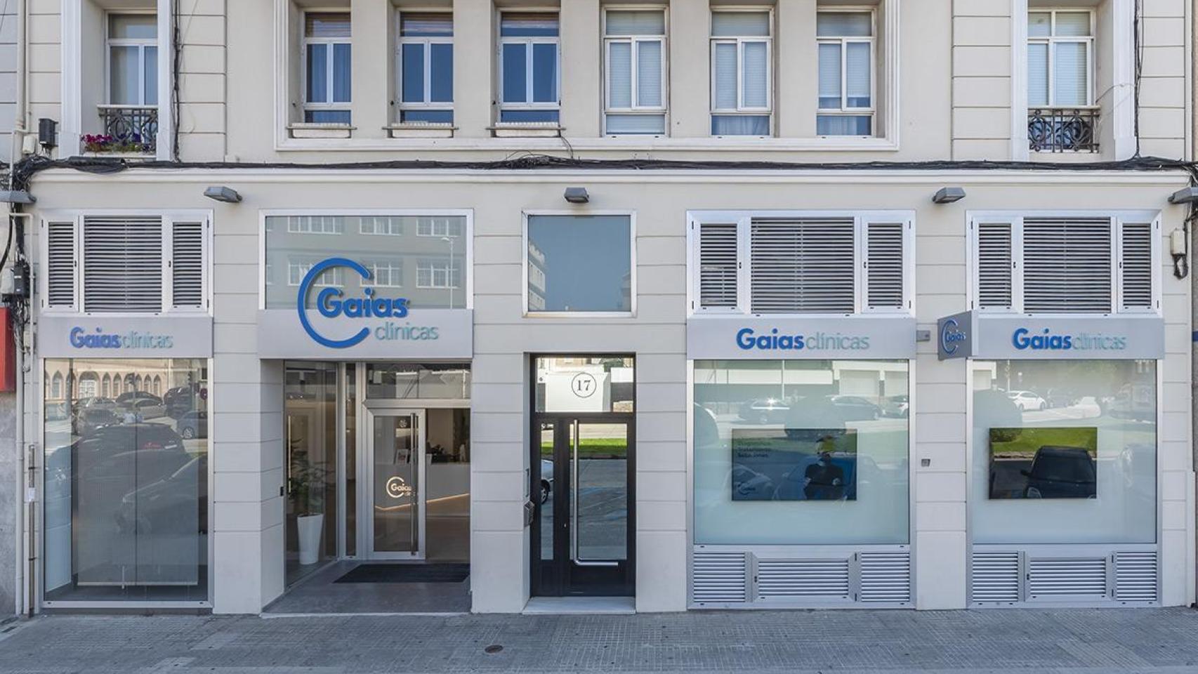 Fachada de la clínica que Gaias Salud tiene en La Coruña.