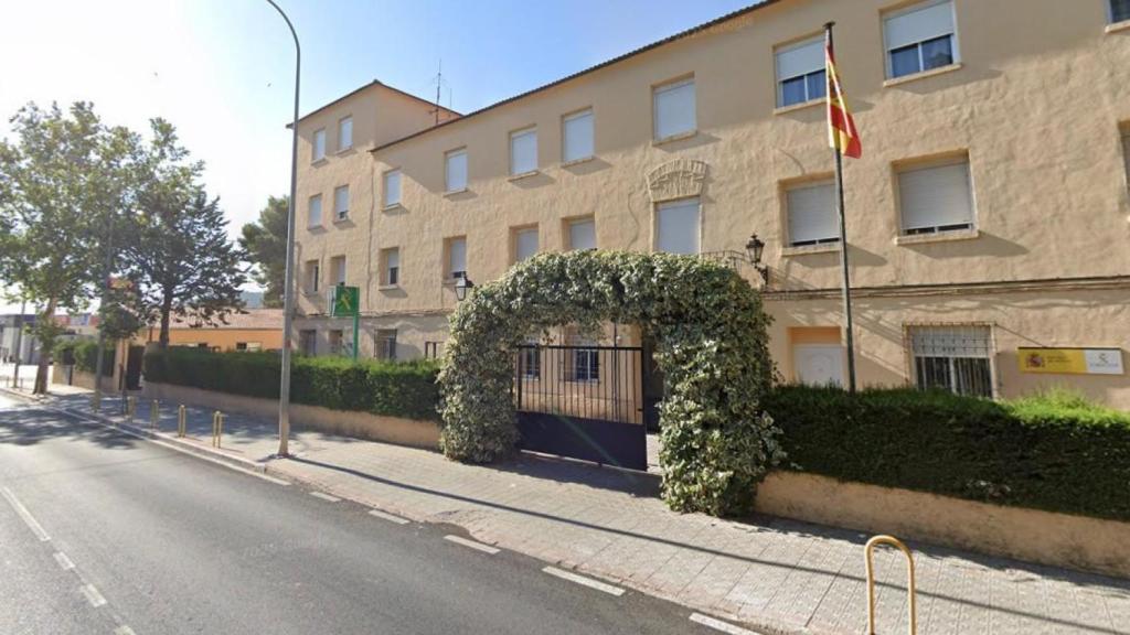 El cuartel de la Guardia Civil en Caravaca de la Cruz donde la primera víctima denunció al hijo del pastor evangelista.