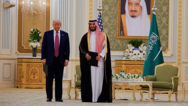 Donald Trump y Mohamed bin Salman, el pasado 13 de mayo en Riad.
