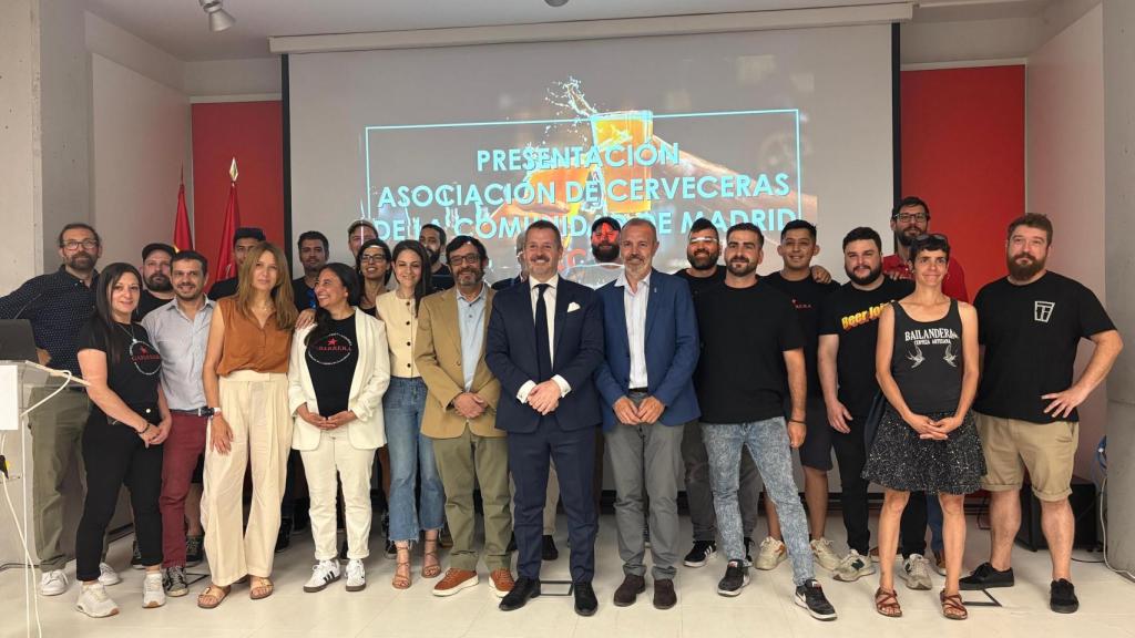 Acto de presentación de la Asociación de Cerveceras de la Comunidad de Madrid, este martes.