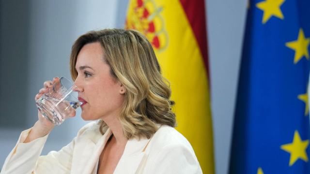La portavoz del Gobierno, Pilar Alegría, este martes en rueda de prensa posterior al Consejo de Ministros.