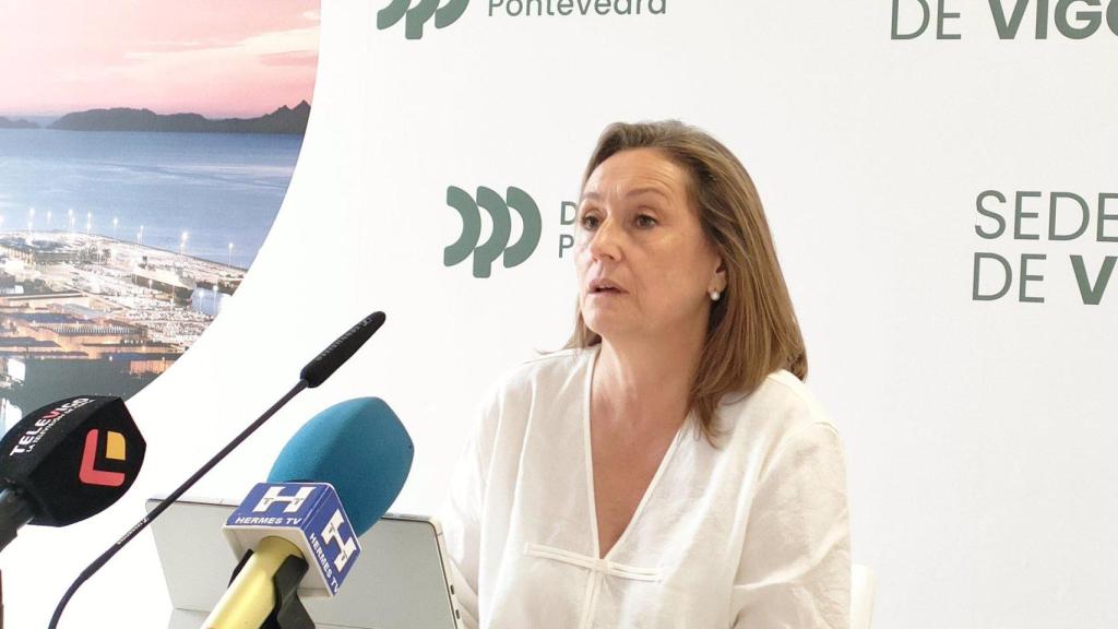 La vicepresidenta de la Diputación de Pontevedra, Luisa Sánchez