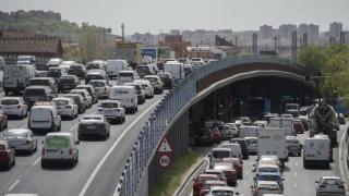 El Scalextric o puente ubicado en Vallecas.