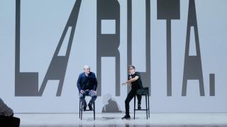 Presentación de la muestra 'La Ruta: modernidad, cultura y descontrol' en Bombas Gens centre d'Arts Digitals. Patricia Vargas / Agència Districte