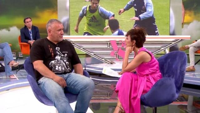 Óscar Téllez en el plató de 'Y ahora Sonsoles'. EE