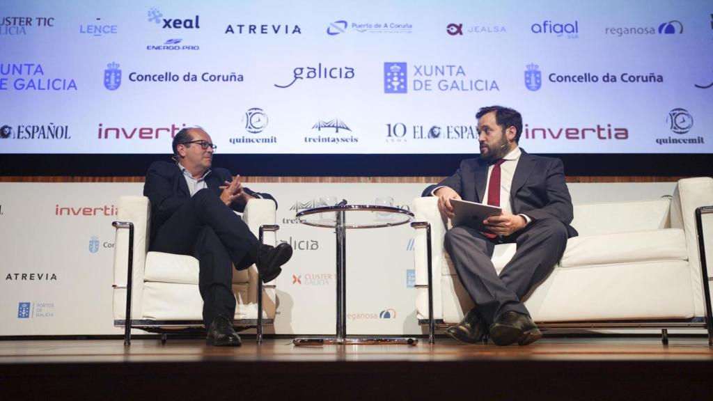 Domínguez Lino y Pablo Grandío en el Foro La Galicia que viene.
