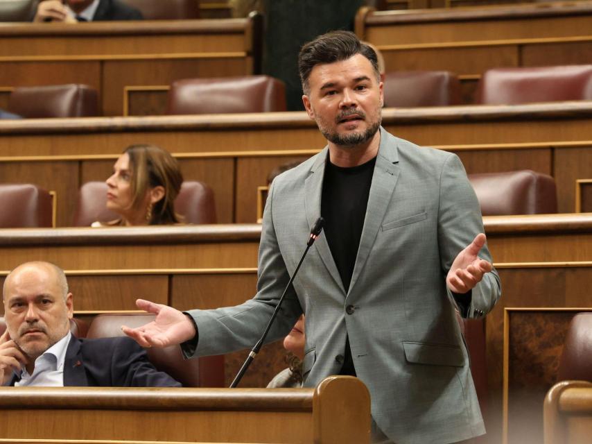 El portavoz de ERC en el Congreso de los Diputados, Gabriel Rufián.