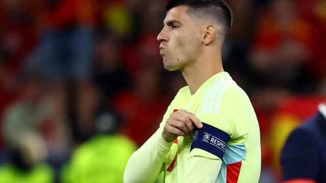 Álvaro Morata, tras fallar el penalti contra Portugal.