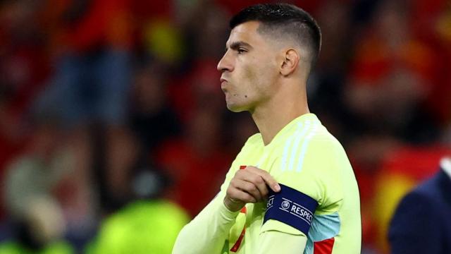 Álvaro Morata, tras fallar el penalti contra Portugal.