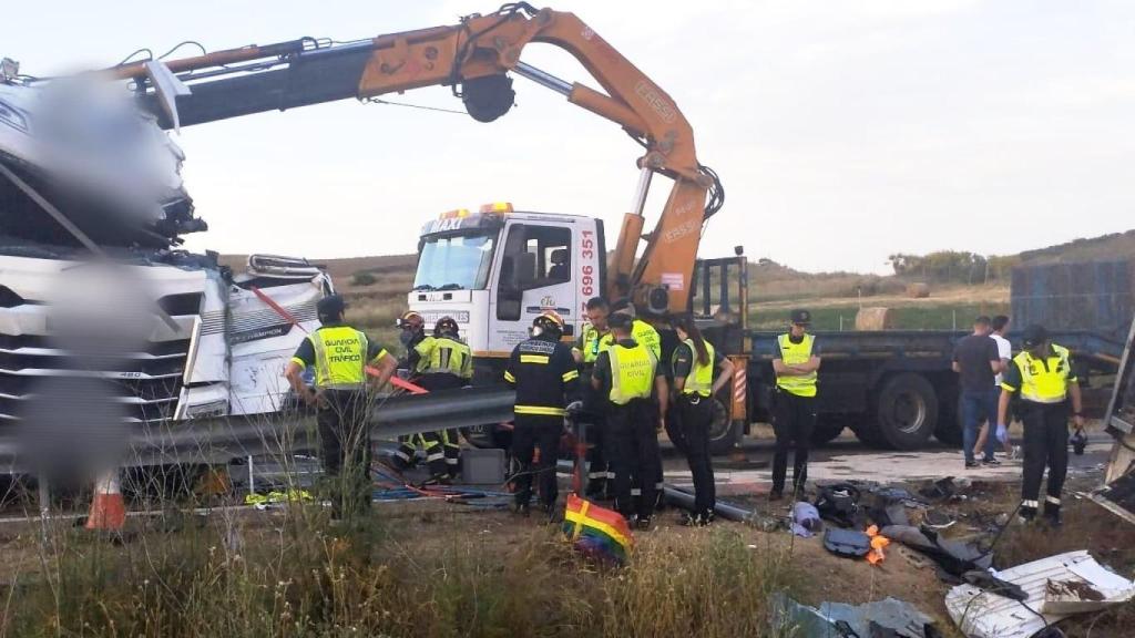 Un camionero ha perdido la vida en un accidente en Monfarracinos