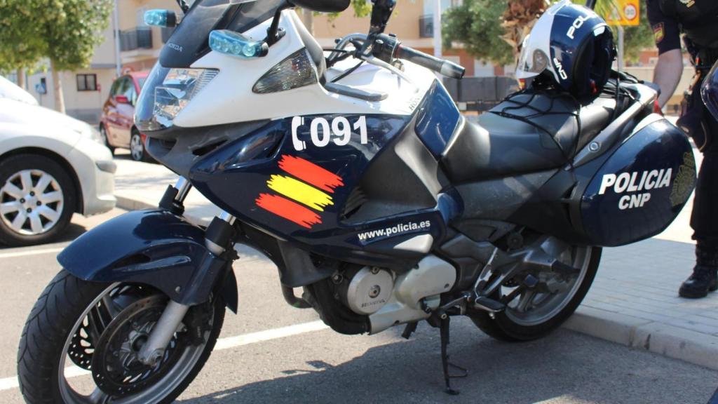 Moto de la Policía Nacional