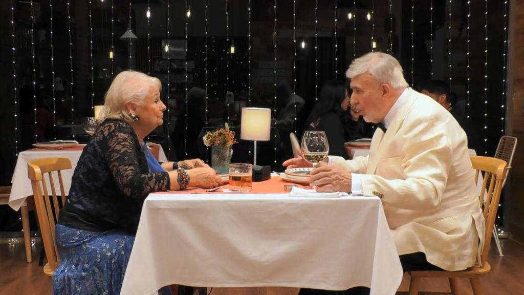 Momento de la cita entre Emilio y Maite, en 'First Dates'