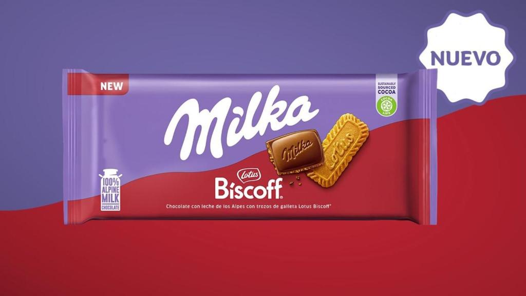 El nuevo chocolate de Milka y Biscoff.