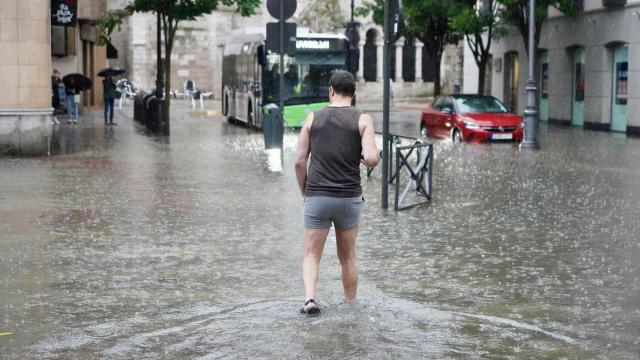 Una imagen de las inundaciones vividas en Valladolid