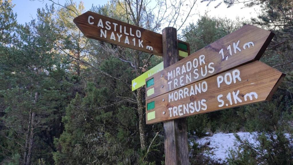 Sendero del Castillo de Naya, en Huesca