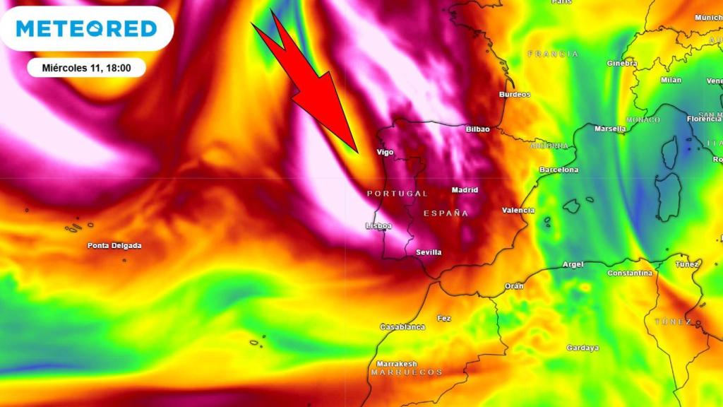 La profundización de la DANA sobre España a lo largo del jueves. Meteored.