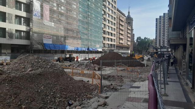 Obras de Cesar Augusto en Zaragoza.