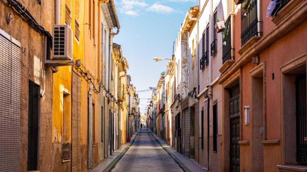 Una calle de la localidad de Aspe