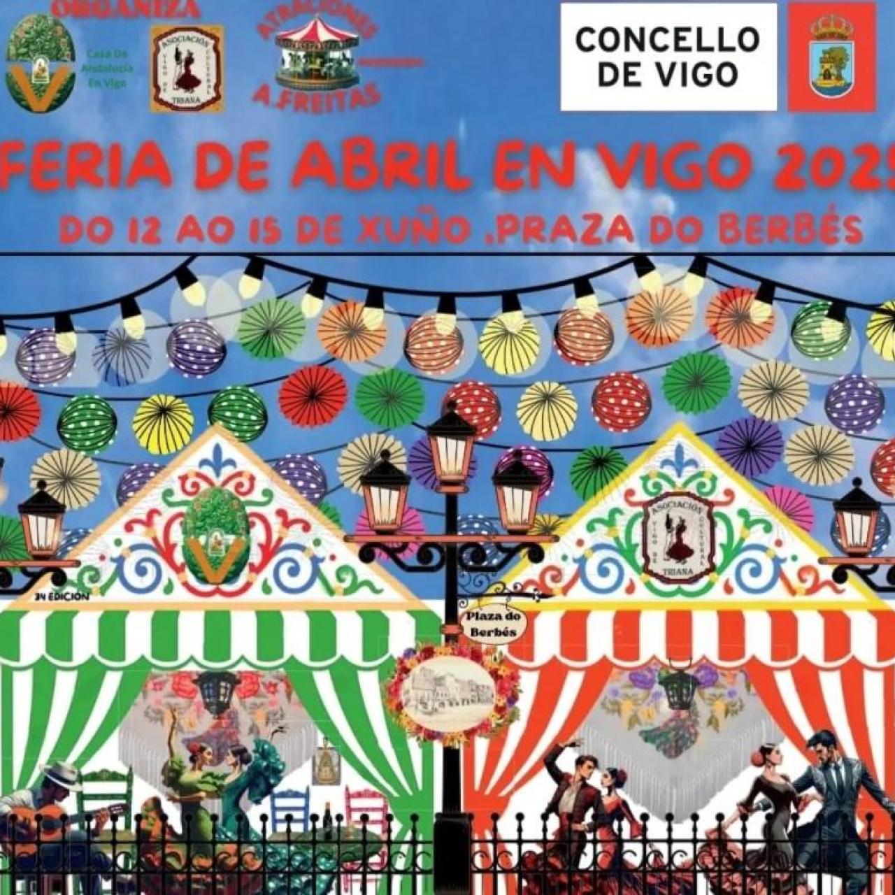 Cartel de la Feria de Abril de Vigo.