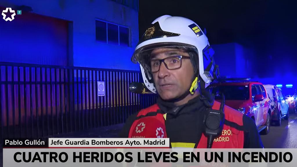 Pablo Gullón, Jefe de Guardia de Bomberos del Ayuntamiento de Madrid.