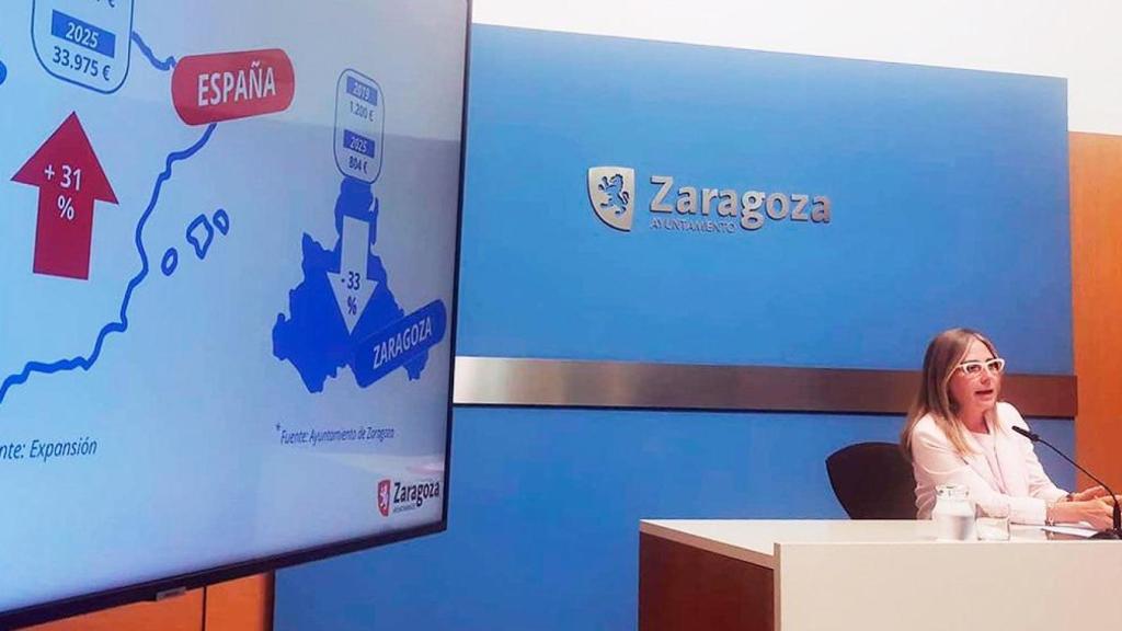 La concejala de Hacienda, Blanca Solans, este miércoles.