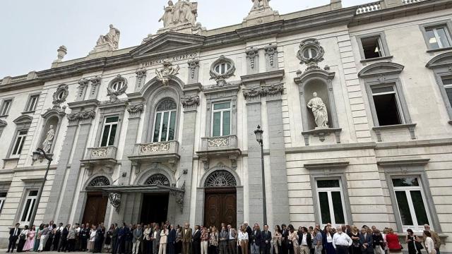 Concentración de magistrados y fiscales del Tribunal Supremo el pasado 11 de junio./