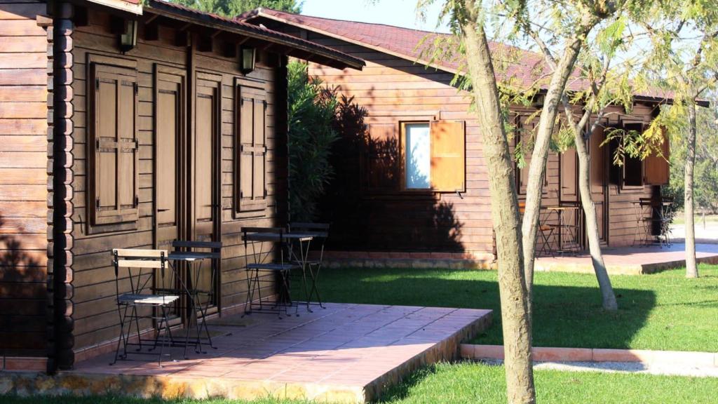 Cabañas de madera de la academia