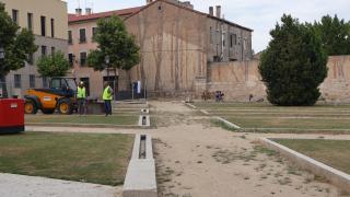 Obras en el parque de San Bernabé
