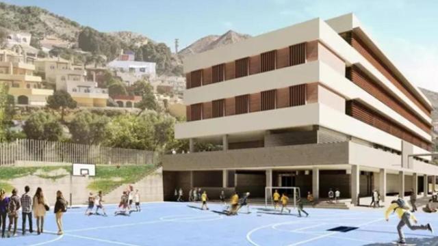 Infografía del nuevo instituto de Benalmádena.