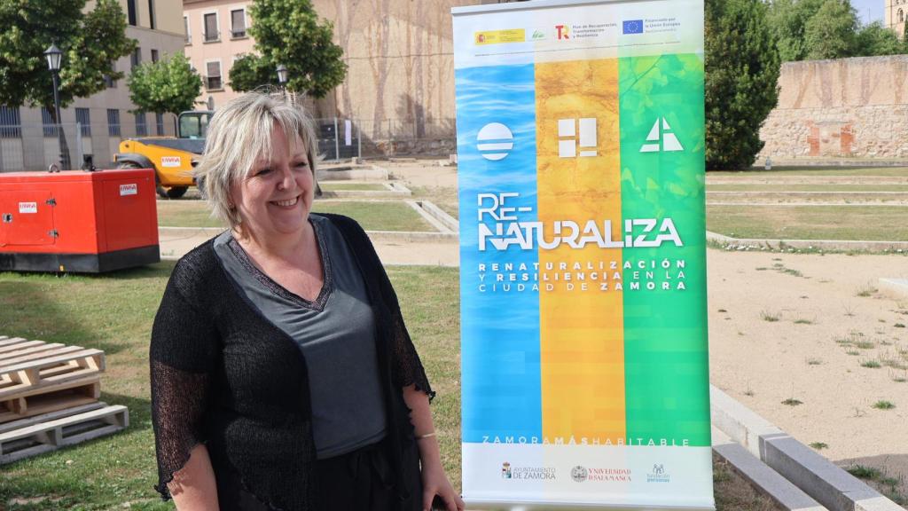 Ana Belén González en el parque de San Bernabé