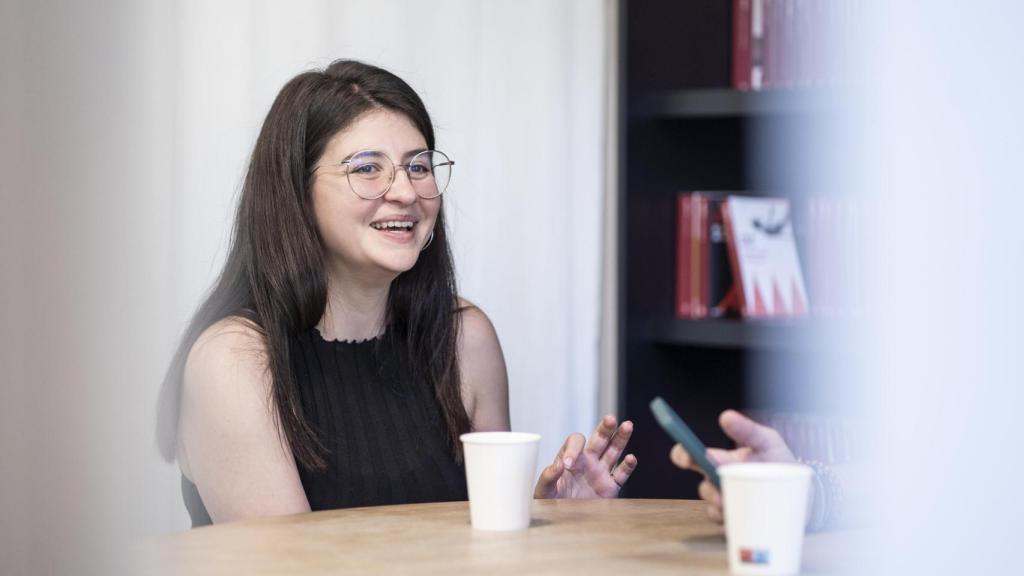 Joana Marcús durante la entrevista con EL ESPAÑOL.