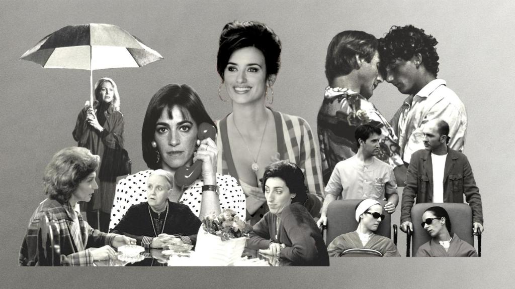 Algunos de los protagonistas de las películas de Almodóvar. Montaje: Rubén Vique