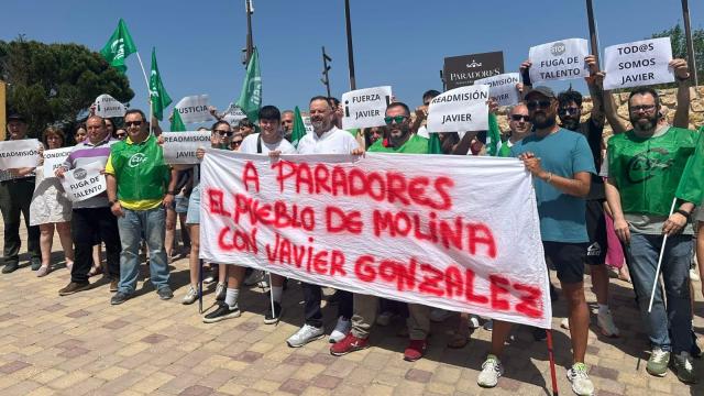 Protesta en el Parador de Molina de Aragón. Foto: CSIF.