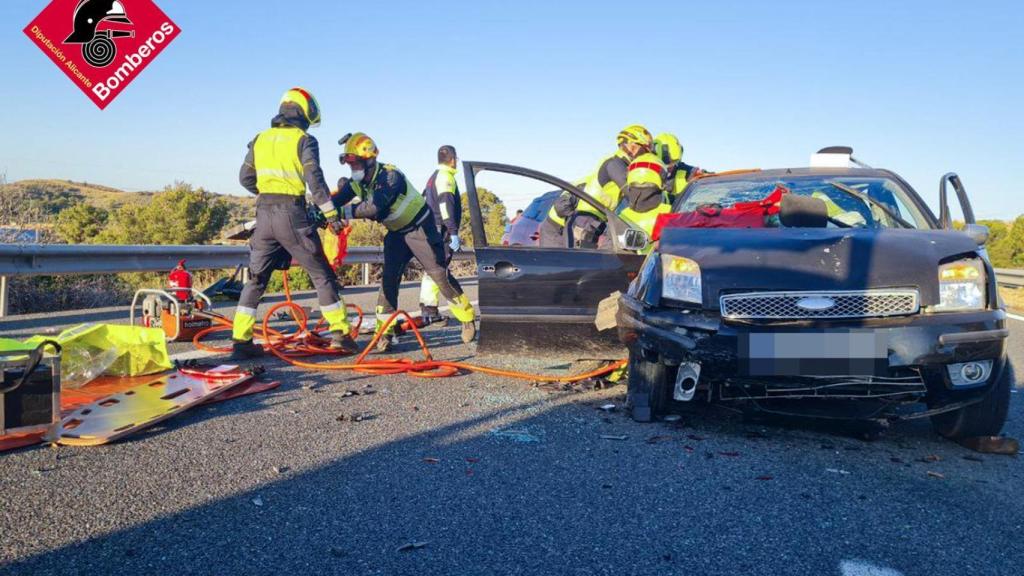 Uno de los últimos servicios de los bomberos de la Diputación.