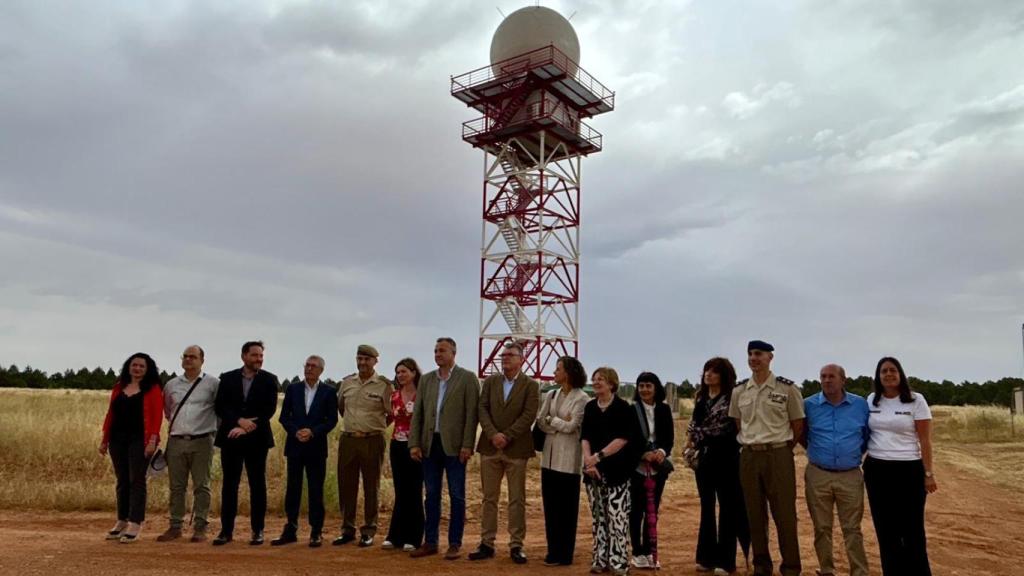 Inauguración del radar. Foto: redes sociales del subdelegado del Gobierno en Ciudad Real, David Broceño.