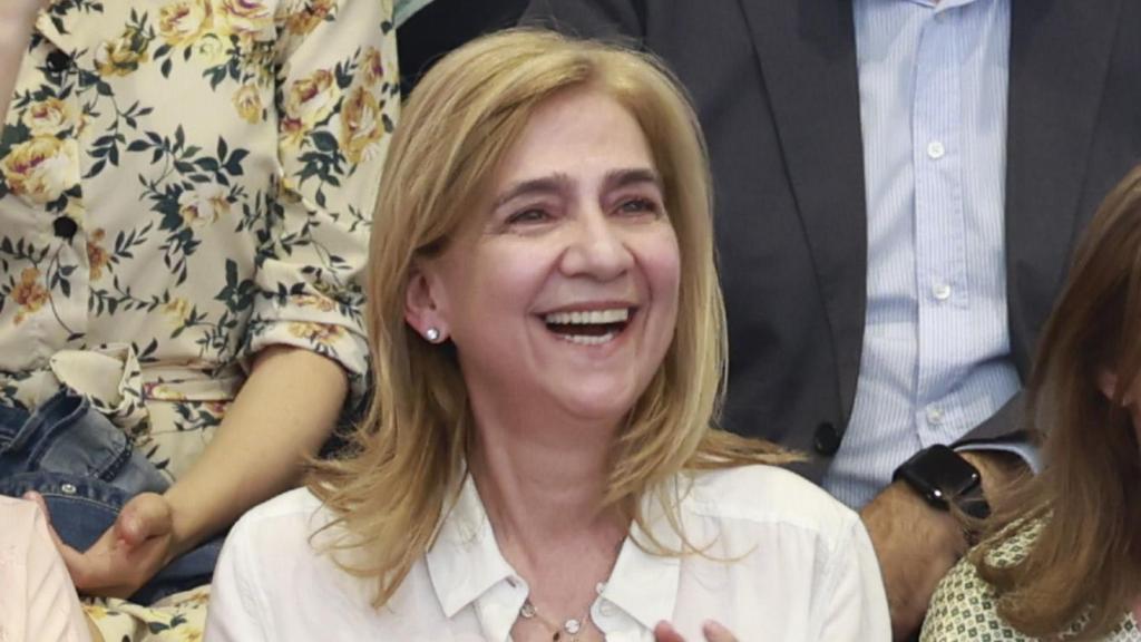 La infanta Cristina, en un partido de balonmano de la Liga Asobal, el pasado 25 de mayo.