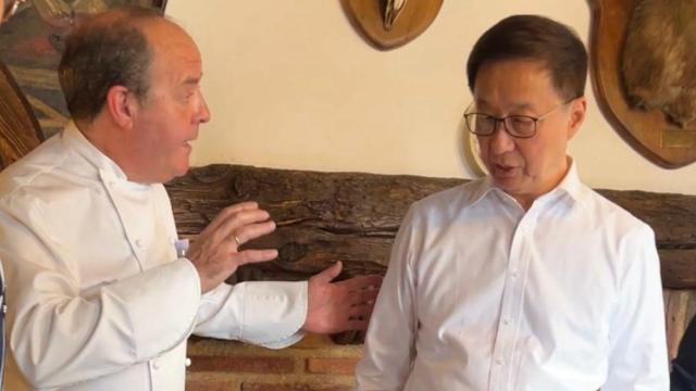 El vicepresidente de China, Han Zheng, en el Mesón Cándido