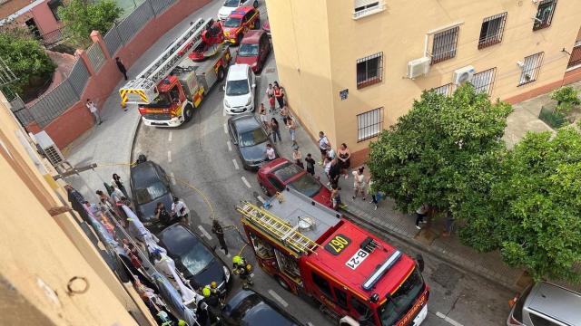 Zona de Ciudad Jardín donde se ha producido el incendio.