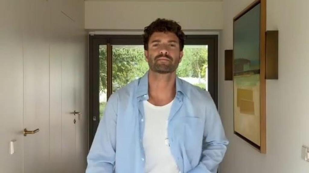 Pablo Alborán, en un 'story' de Instagram.