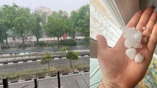 El granizo caído en Madrid en pleno julio.