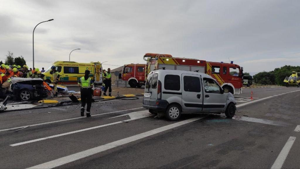 Accidente de tráfico en la A-1213 en Huesca