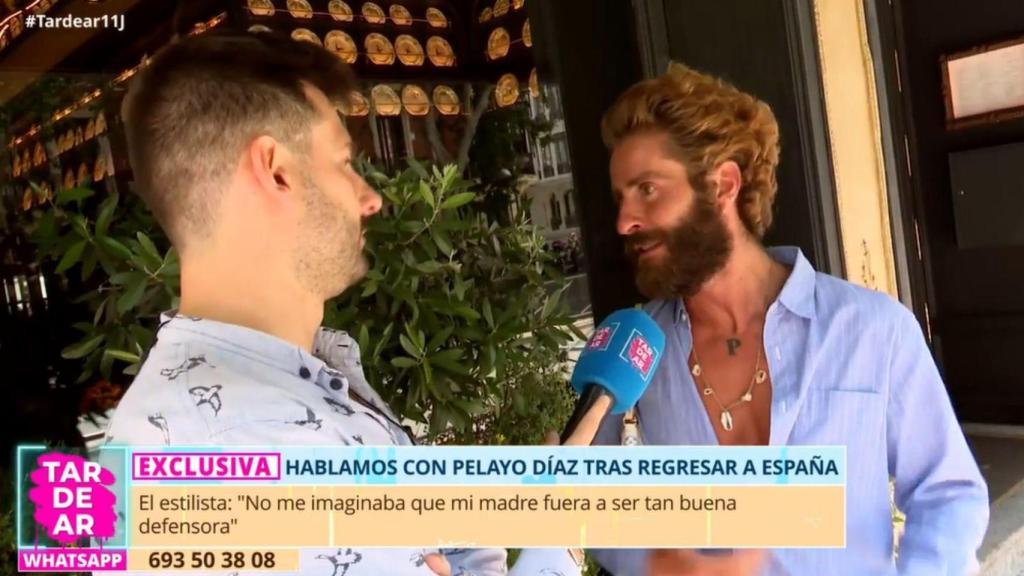 Pelayo Diaz durante la entrevista.