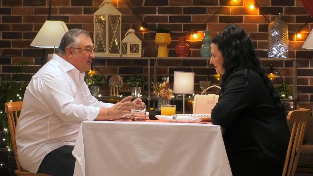 Momento de la cita entre Pedro y Daniela, en 'First Dates'