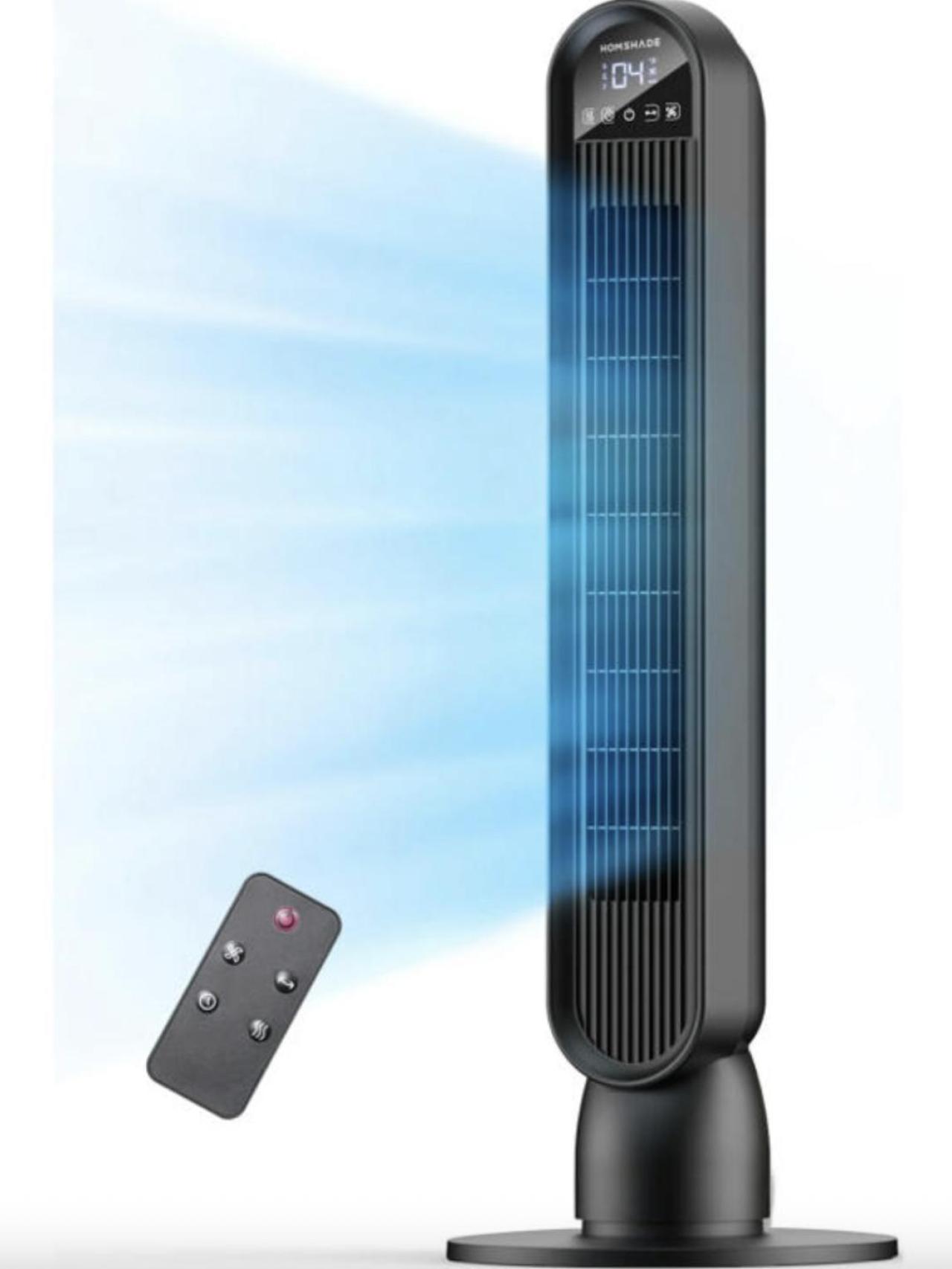 Este ventilador de torre de Walmart es ideal para todo tipo de espacios.