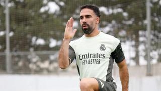 Dani Carvajal, durante uno de los últimos entrenamientos antes del Mundial de Clubes