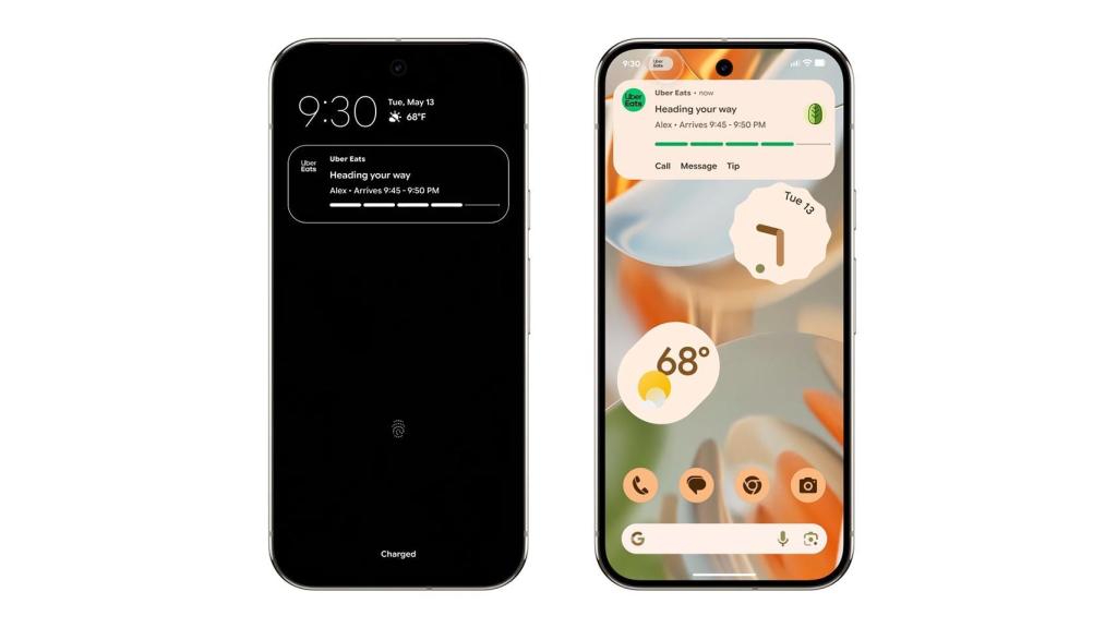 Live updates en Android 16
