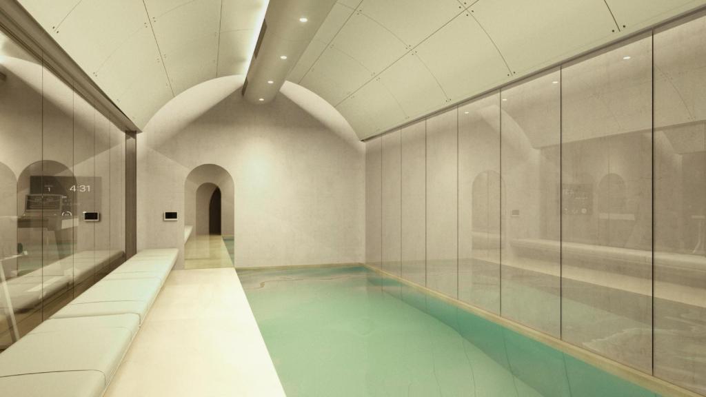 La piscina del búnker DBX.