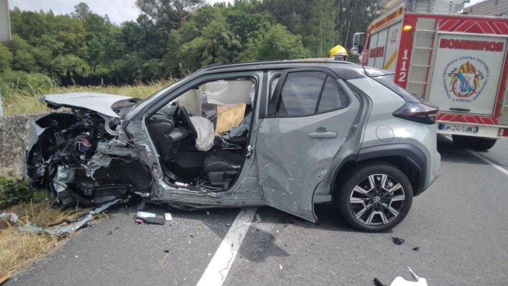 Accidente de tráfico en Arzúa.